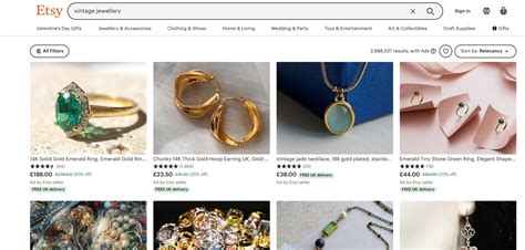 best vintage jewelry websites.